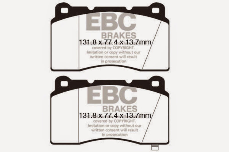 Load image into Gallery viewer, EBC 09+ Hyundai Genesis Coupe 2.0 Turbo (Brembo) Bluestuff Front Brake Pads
