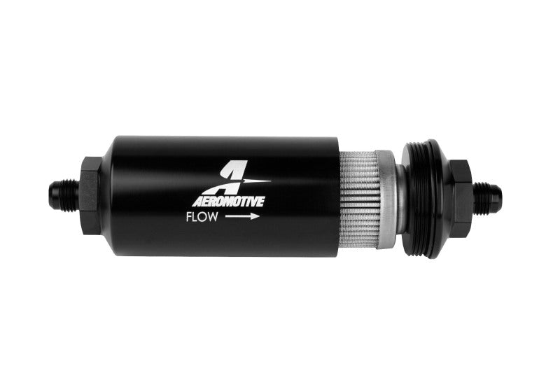 Load image into Gallery viewer, Aeromotive In-Line Filter - (AN-06 Male) 100 Micron Stainless Steel Element
