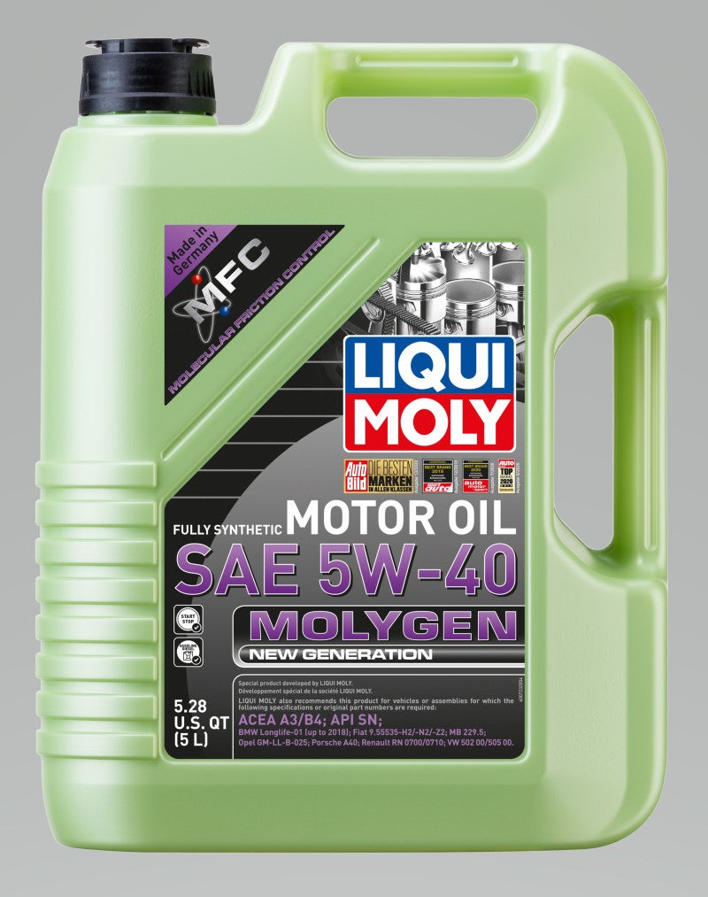 Load image into Gallery viewer, LIQUI MOLY 5L Molygen New Generation Motor Oil 5W40
