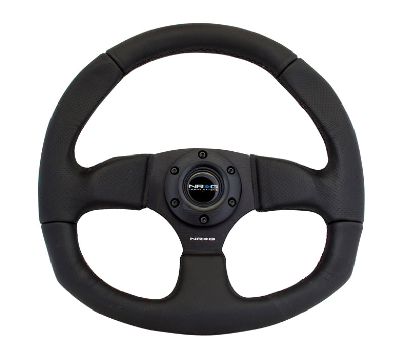 Load image into Gallery viewer, NRG Reinforced Steering Wheel (320mm Horizontal / 330mm Vertical) Leather w/Black Stitching
