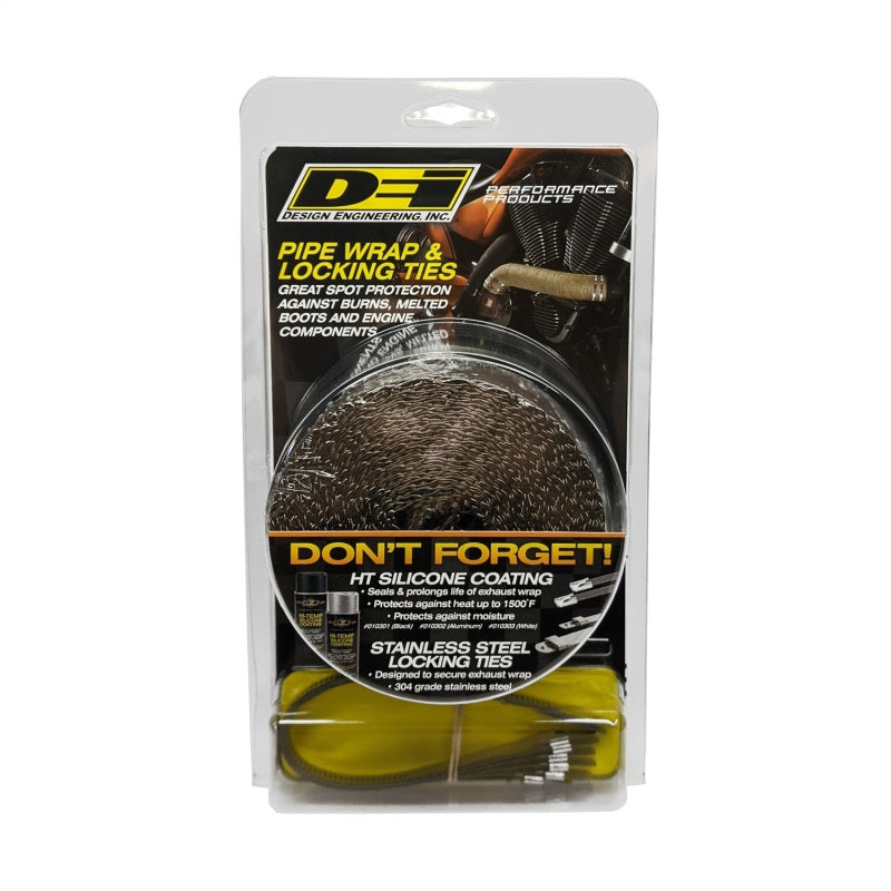 Load image into Gallery viewer, DEI Exhaust Wrap Kit - Pipe Wrap and Locking Tie - Titanium
