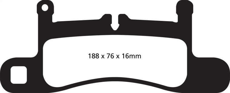 Load image into Gallery viewer, EBC 12-15 Porsche 911 (991) (Cast Iron Rotor only) 3.4 Carrera Yellowstuff Rear Brake Pads
