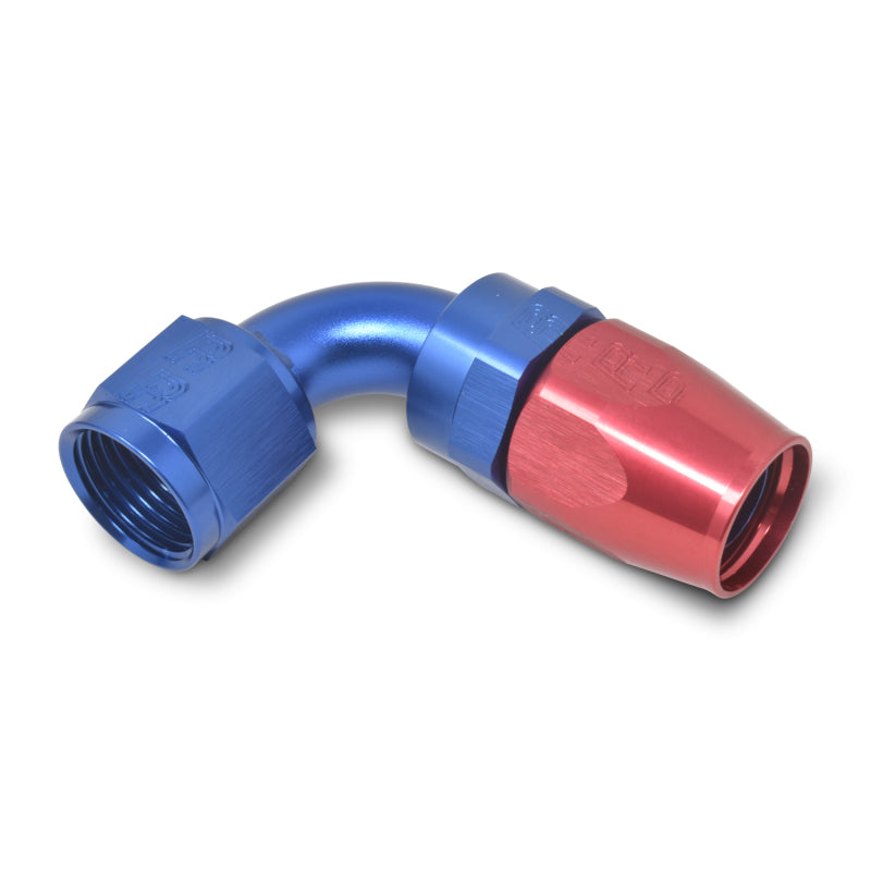 Load image into Gallery viewer, Russell Performance -6 AN Red/Blue 90 Degree Full Flow Hose End
