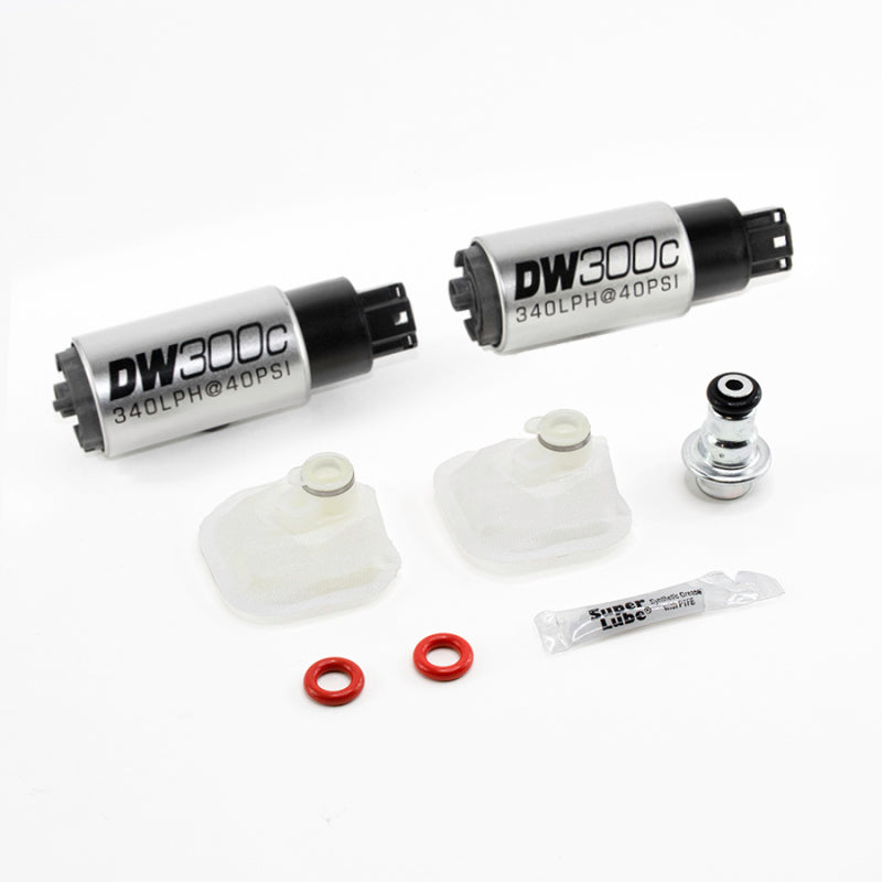Load image into Gallery viewer, DeatschWerks 09-15 Cadillac CTS-V DW300c (2) 340 LPH In-Tank Fuel Pumps w/ Install Kit

