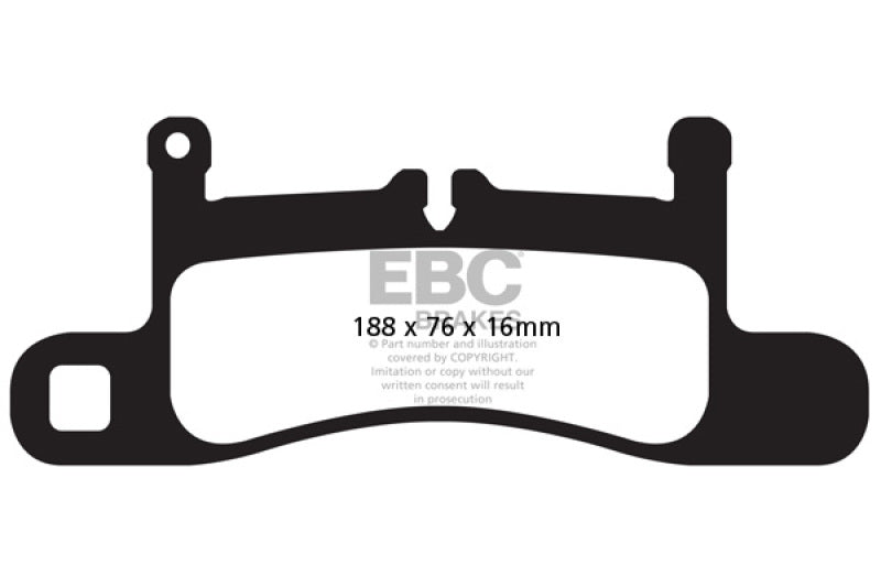 Load image into Gallery viewer, EBC 12-15 Porsche 911 (991) (Cast Iron Rotor only) 3.4 Carrera Redstuff Rear Brake Pads

