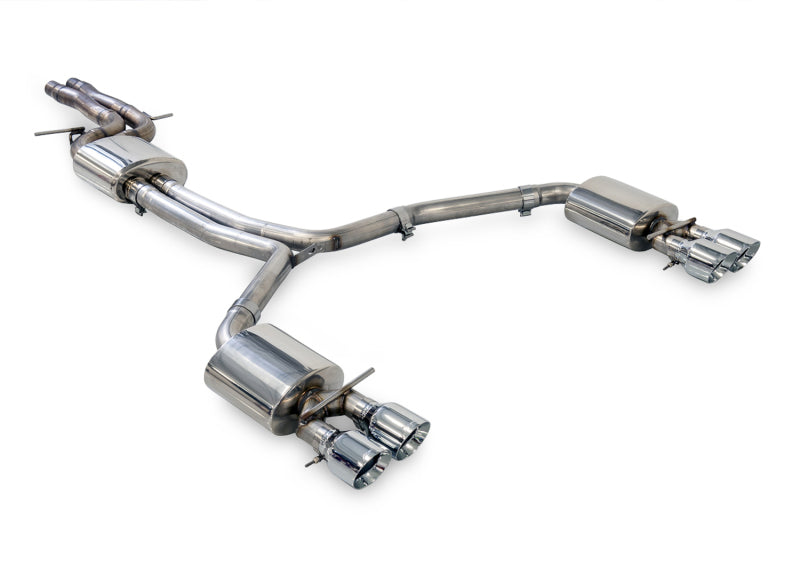 Load image into Gallery viewer, AWE Tuning Audi C7.5 A6 3.0T Touring Edition Exhaust - Quad Outlet Chrome Silver Tips
