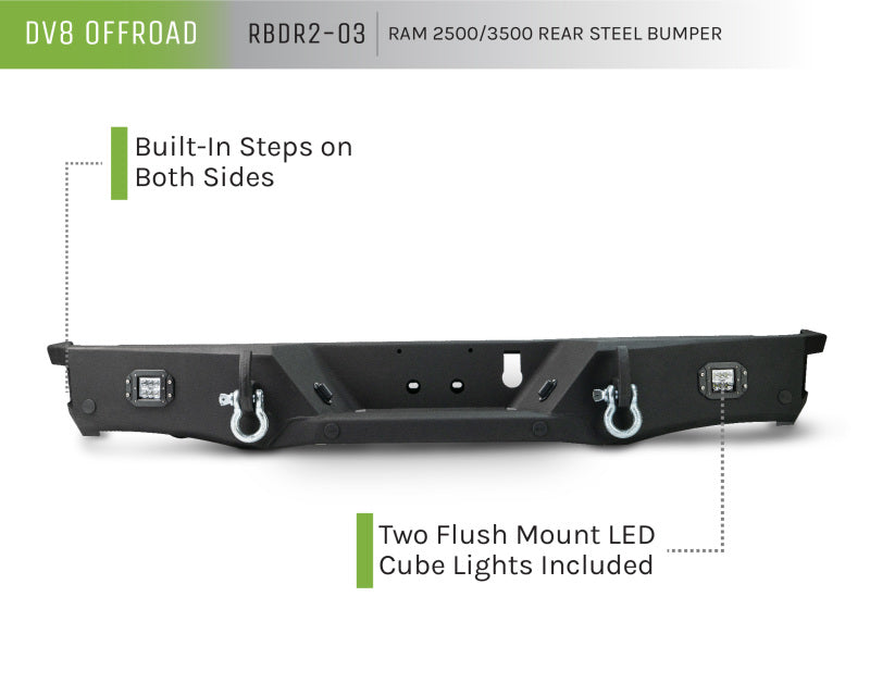 Load image into Gallery viewer, DV8 Offroad 19+ Ram 2500/3500 Rear Bumper
