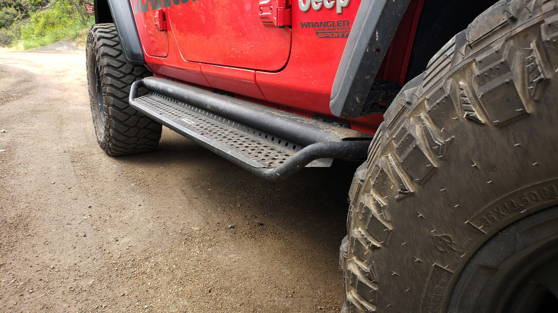 Load image into Gallery viewer, Go Rhino Dominator Extreme D1 Side Steps - Tex Blk - 73in
