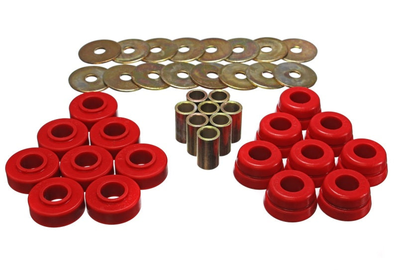 Load image into Gallery viewer, Energy Suspension Gm Body Mount Set W/Hardware - Red
