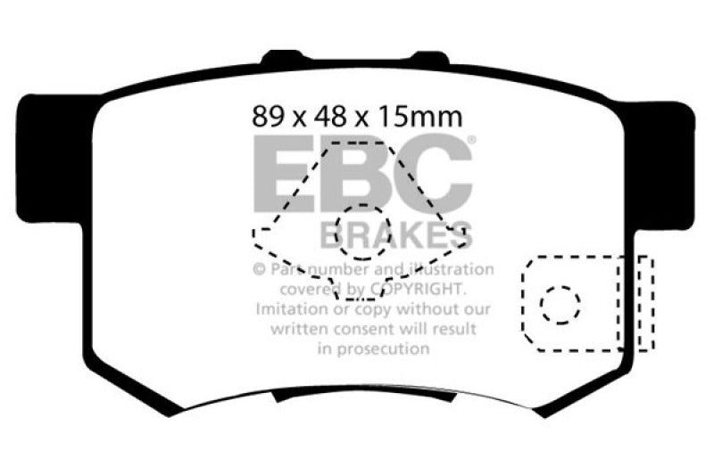 Load image into Gallery viewer, EBC 05-06 Honda CR-V 2.4 Greenstuff Rear Brake Pads
