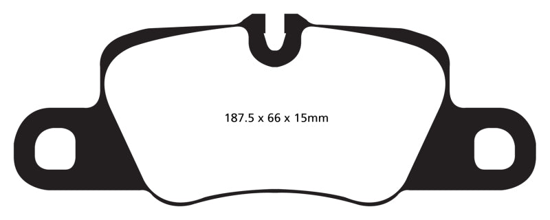Load image into Gallery viewer, EBC 12-15 Porsche 911 (991) (Cast Iron Rotor only) 3.8 Carrera S Yellowstuff Rear Brake Pads
