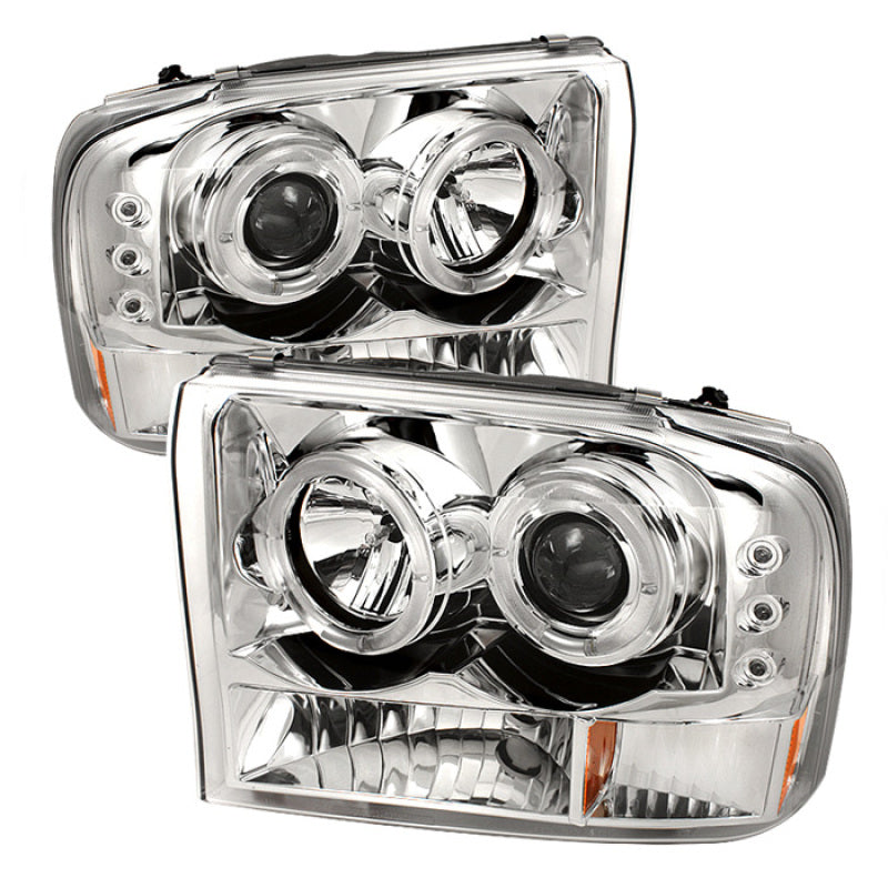 Load image into Gallery viewer, Spyder Ford F250 Super Duty 99-04 Projector Version 2 LED Halo LED Chrm PRO-YD-FF25099-1P-G2-C
