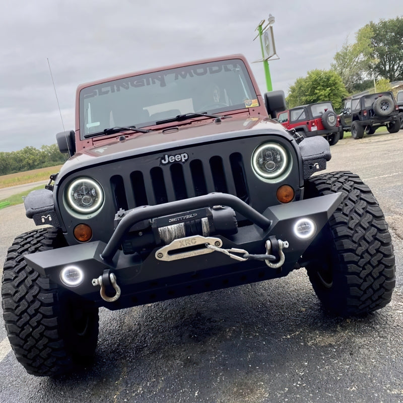 Load image into Gallery viewer, Oracle 07-18 Jeep Wrangler JK Switchback LED Halo Headlights - Amber/White - Switchback
