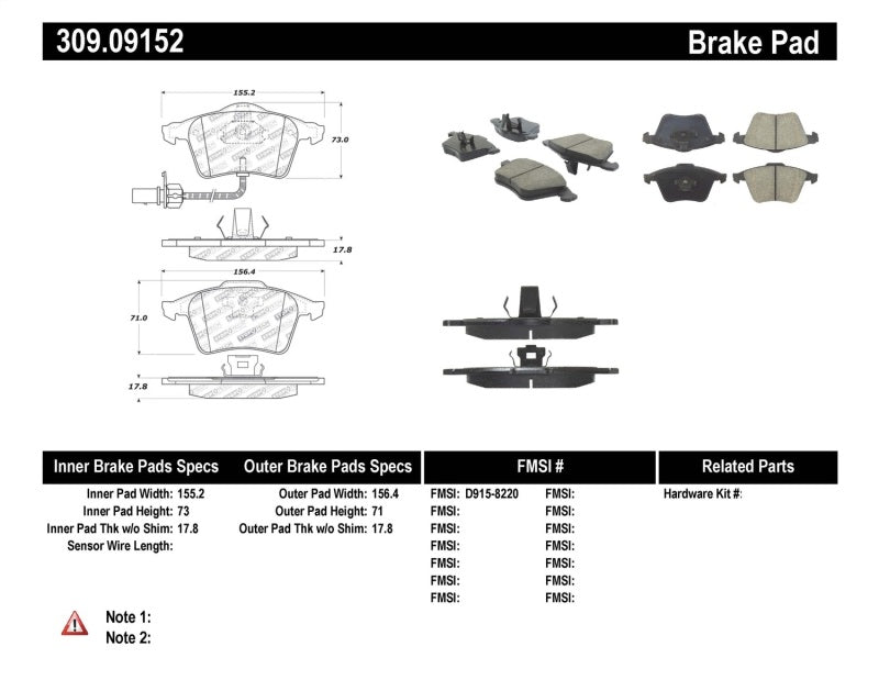 Load image into Gallery viewer, StopTech Performance 07-09 Mazda 3 Front Brake Pads
