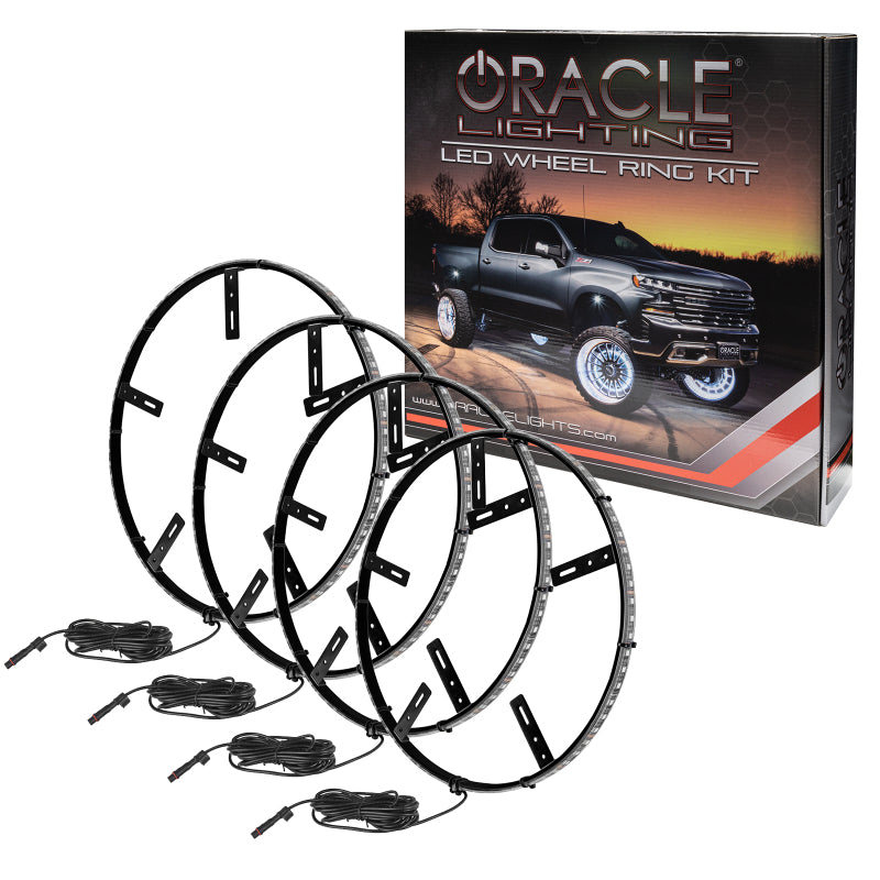 Load image into Gallery viewer, Oracle LED Illuminated Wheel Rings - Double LED - White
