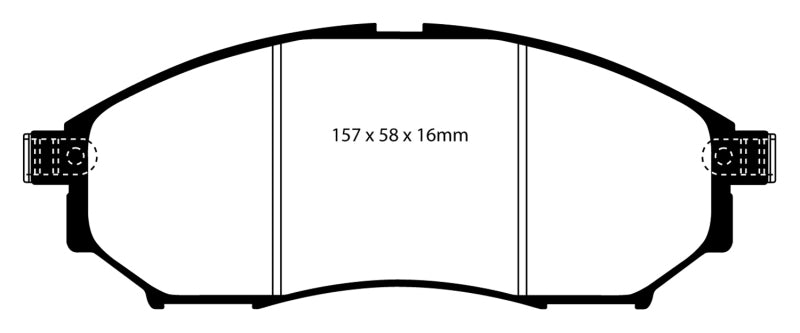 Load image into Gallery viewer, EBC 05-08 Infiniti G35 3.5 2WD Bluestuff Front Brake Pads

