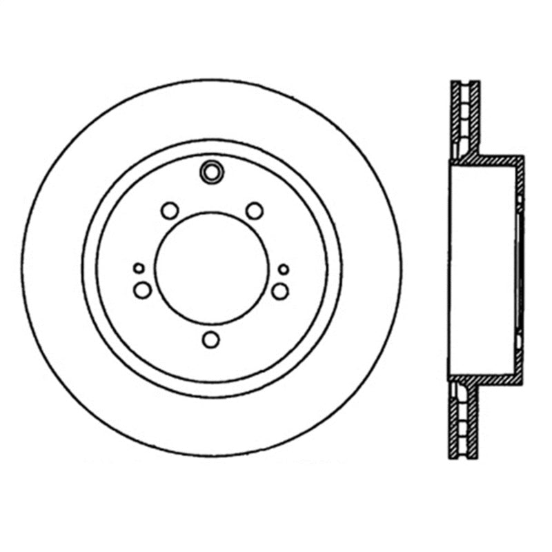 Load image into Gallery viewer, StopTech Power Slot 03-06 Evo 8 &amp; 9 Slotted Right Rear Rotor
