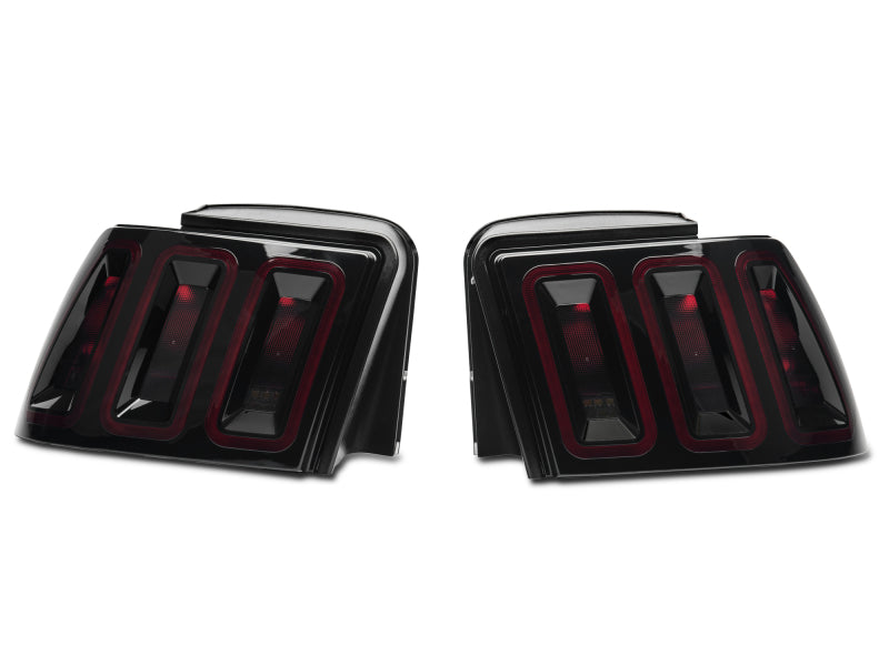 Load image into Gallery viewer, Raxiom 99-04 Ford Mustang Excluding 99-01 Cobra Icon LED Tail Lights- Black Housing (Smoked Lens)
