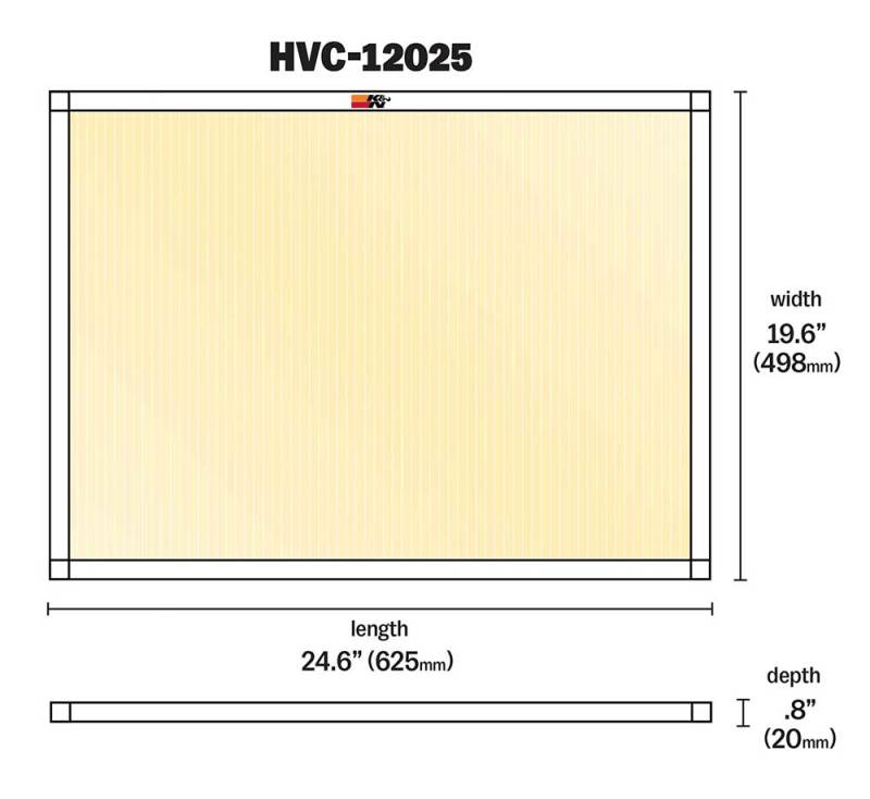 Load image into Gallery viewer, K&amp;N HVAC Filter - 20 x 25 x 1
