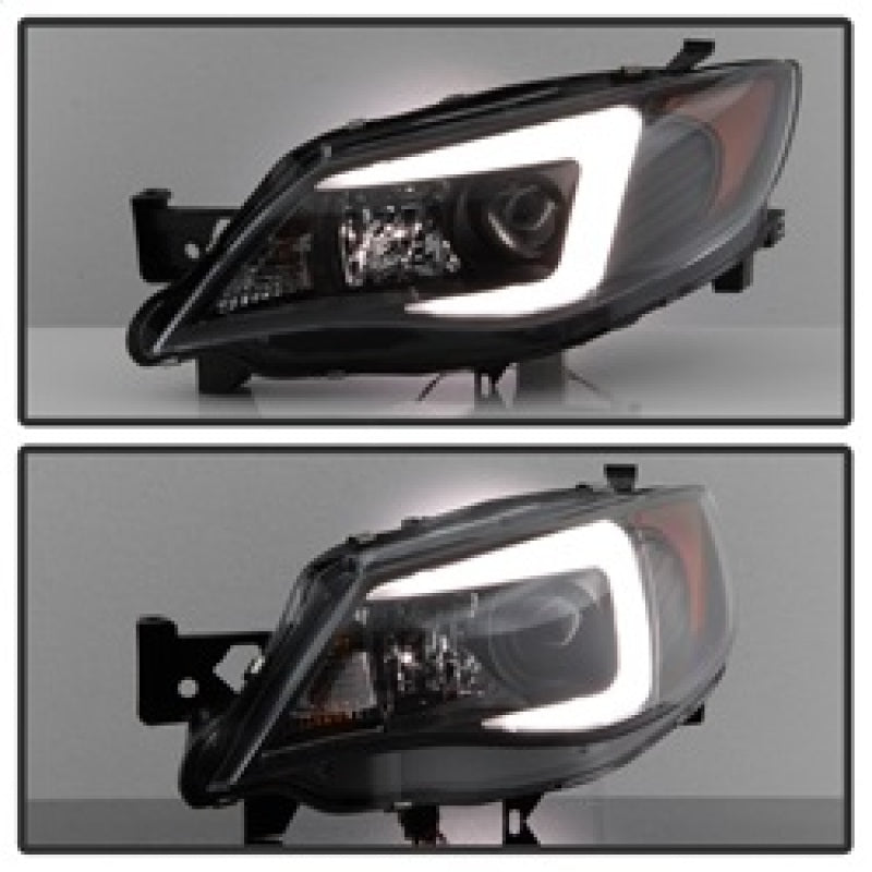 Load image into Gallery viewer, Spyder Subaru WRX 08-09 Projector Headlights - Halogen Model Only - Black PRO-YD-SWRX08-LBDRL-BK
