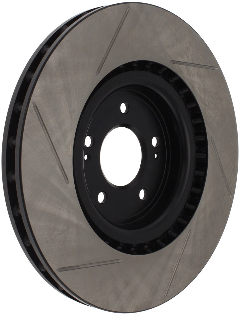 Load image into Gallery viewer, StopTech Power Slot 08-09 Evo 10 Slotted Left Front Rotor
