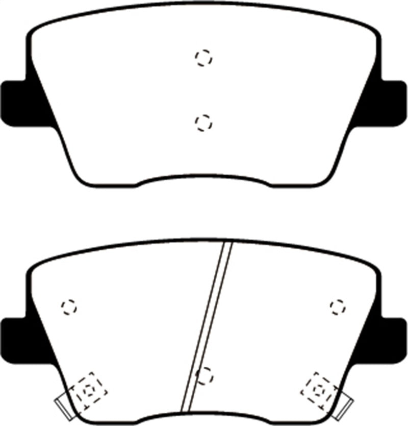 Load image into Gallery viewer, EBC 2019+ Hyundai Veloster (2nd Gen) 2.0L Turbo N Redstuff Rear Brake Pads
