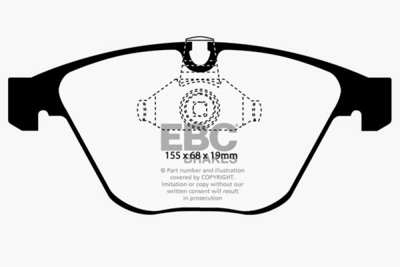 Load image into Gallery viewer, EBC 08-10 BMW M3 4.0 (E90) Redstuff Front Brake Pads

