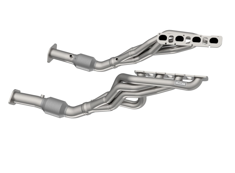 Load image into Gallery viewer, Kooks RAM TRX 1 7/8in x 3in Long Tube Headers 3in x OEM H.O. Green Connections
