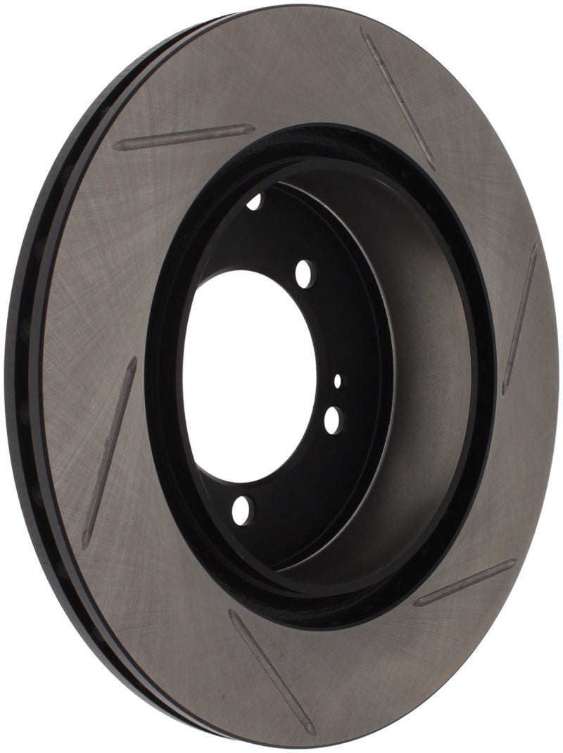 Load image into Gallery viewer, StopTech Power Slot 03-06 Evo 8 &amp; 9 Slotted Right Rear Rotor
