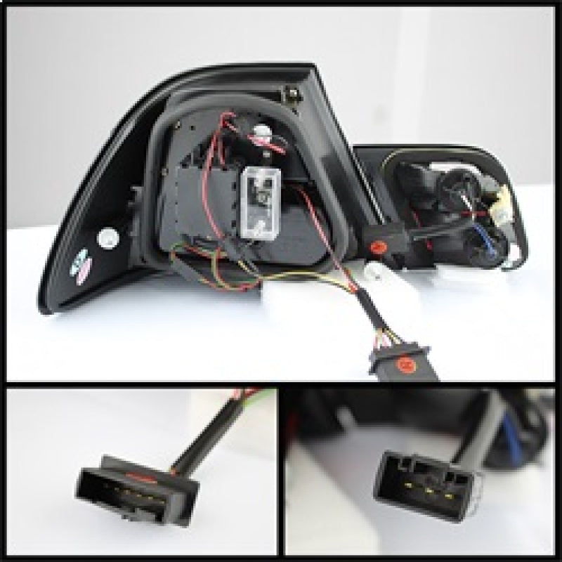 Load image into Gallery viewer, Spyder BMW E46 00-03 2Dr Coupe Light Bar LED Tail Lights Blk ALT-YD-BE4600-LBLED-BK

