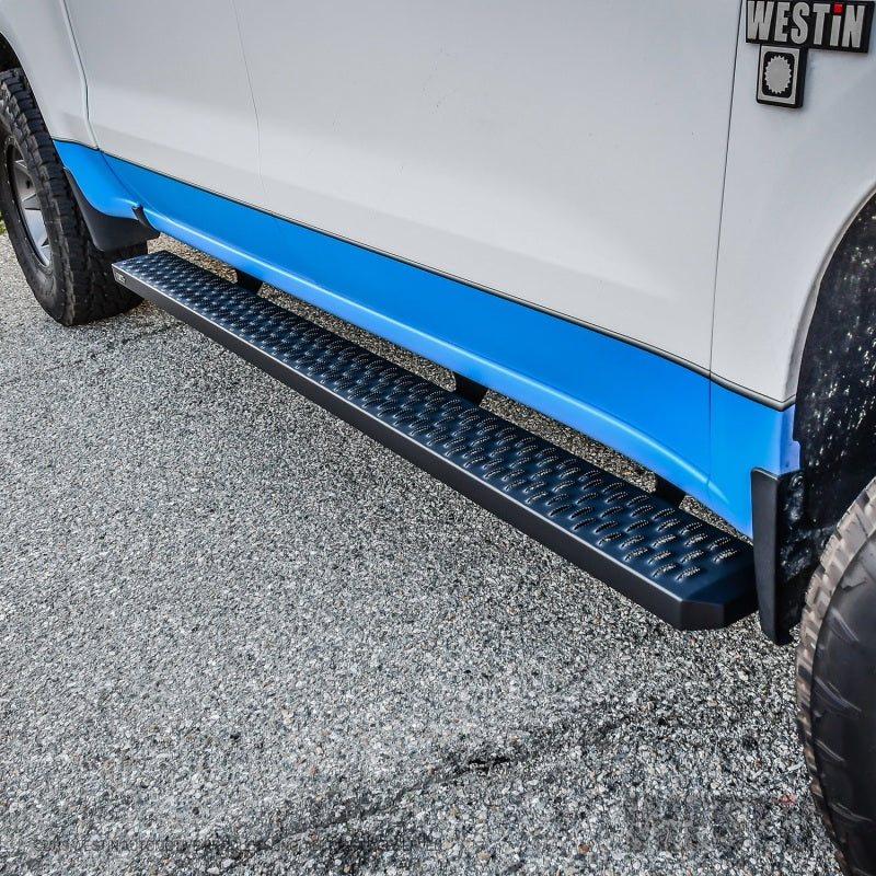 Load image into Gallery viewer, Westin Grate Steps Running Boards 90 in - Textured Black
