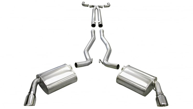 Load image into Gallery viewer, Corsa 10-14 Chevrolet Camaro Convertible SS 6.2L V8 Manual Polished Sport Cat-Back + XO Exhaust
