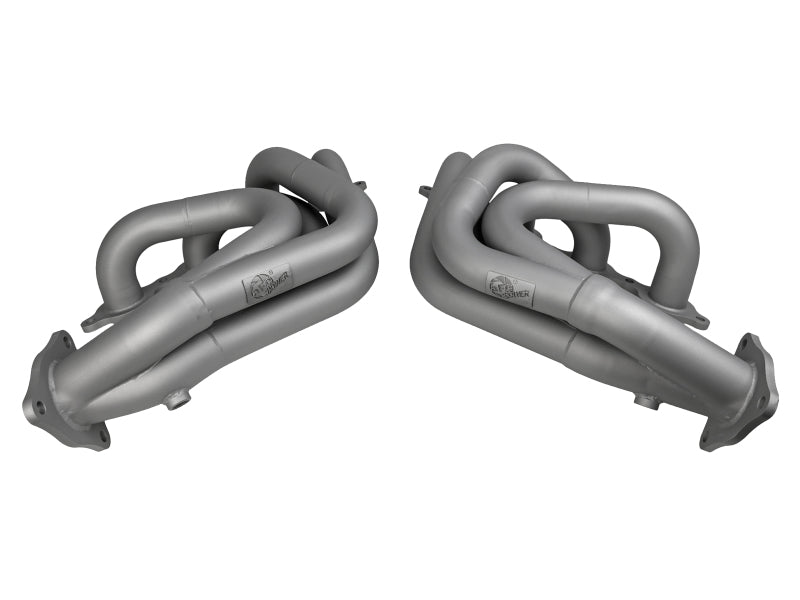 Load image into Gallery viewer, aFe Twisted 304SS Header 2020 Chevy Corvette (C8) 6.2L V8 - Titanium Ceramic Coated
