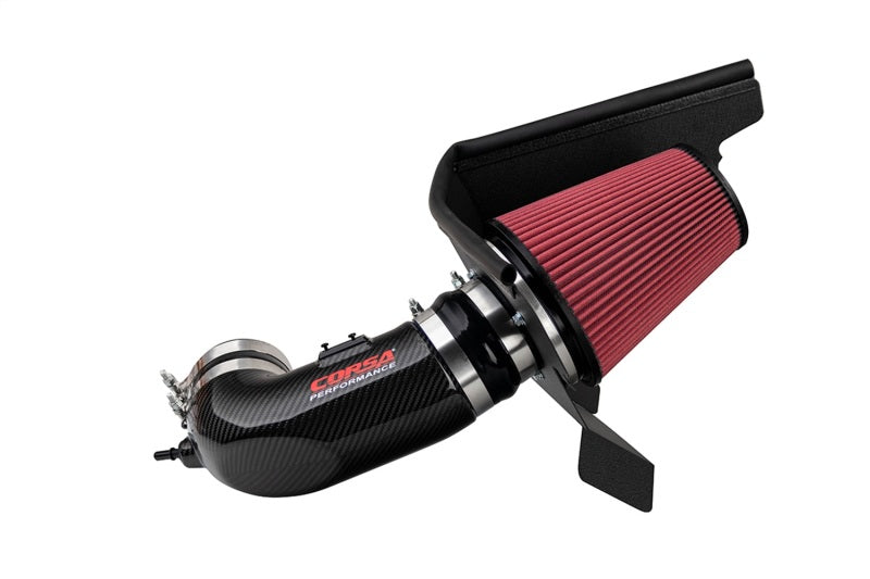 Load image into Gallery viewer, Corsa 17-21 Chevrolet Camaro ZL1 Carbon Fiber Air Intake w/ DryTech 3D No Oil Filtration
