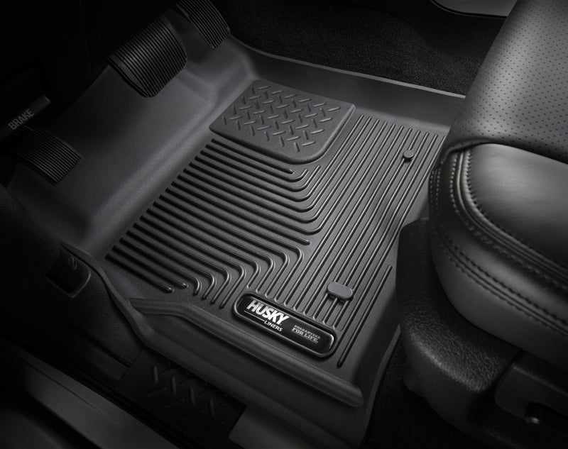 Load image into Gallery viewer, Husky Liners 07-12 GM Silverado/Tahoe/Suburban/Escalade X-Act Contour Black Floor Liners
