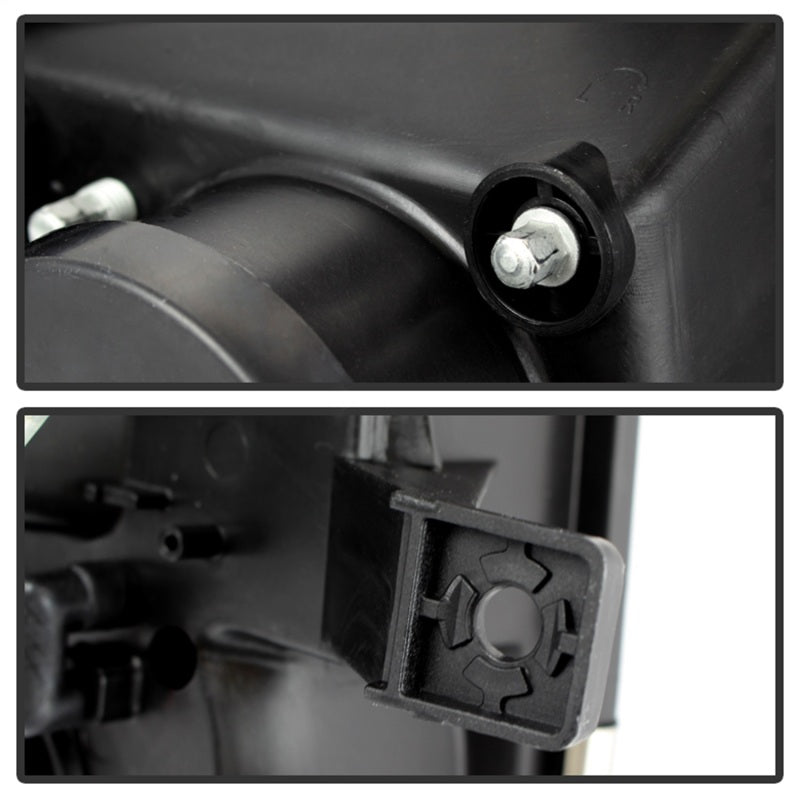 Load image into Gallery viewer, Spyder Ford F150 09-14 Projector Headlights Halogen Model- Light Bar DRL Blk PRO-YD-FF15009-LBDRL-BK
