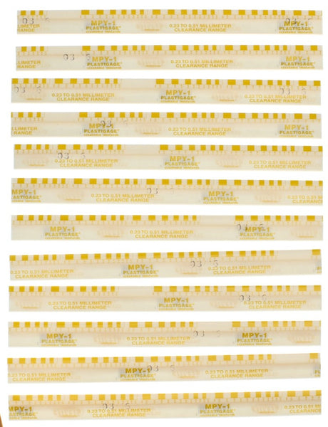 Clevite Plastigage Yellow Plastigage - 12 Pack