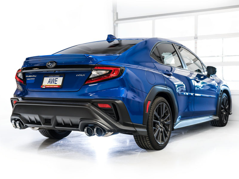 Load image into Gallery viewer, AWE Tuning 2022+ VB Subaru WRX Touring Edition Exhaust - Chrome Silver Tips

