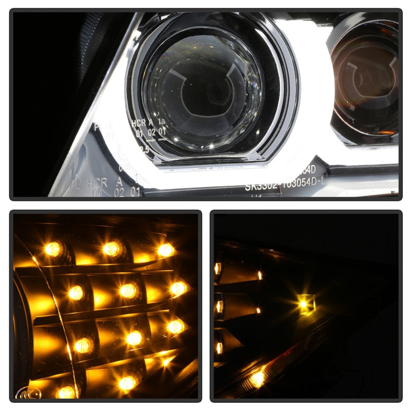 Load image into Gallery viewer, Spyder 09-12 BMW E90 3-Series 4DR HID w/ AFS Only - LED Turn - Black - PRO-YD-BMWE9009-AFSHID-BK
