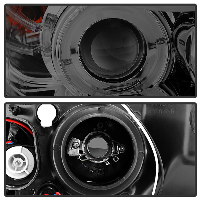 Load image into Gallery viewer, Spyder BMW E90 3-Series 06-08 (4 dr) Proj LED Halo Amber Reflctr Rplc Bulb Smke PRO-YD-BMWE9005-AM-S
