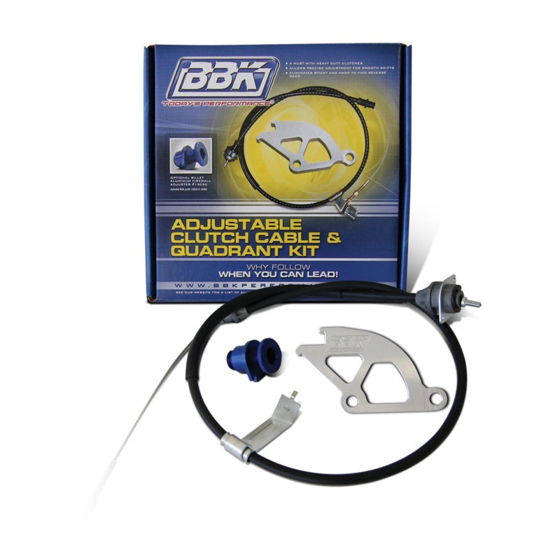 Load image into Gallery viewer, BBK 96-04 Mustang Adjustable Clutch Quadrant Cable And Firewall Adjuster Kit
