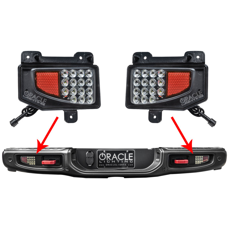 Oracle Rear Bumper LED Reverse Lights for Jeep Gladiator JT - 6000K