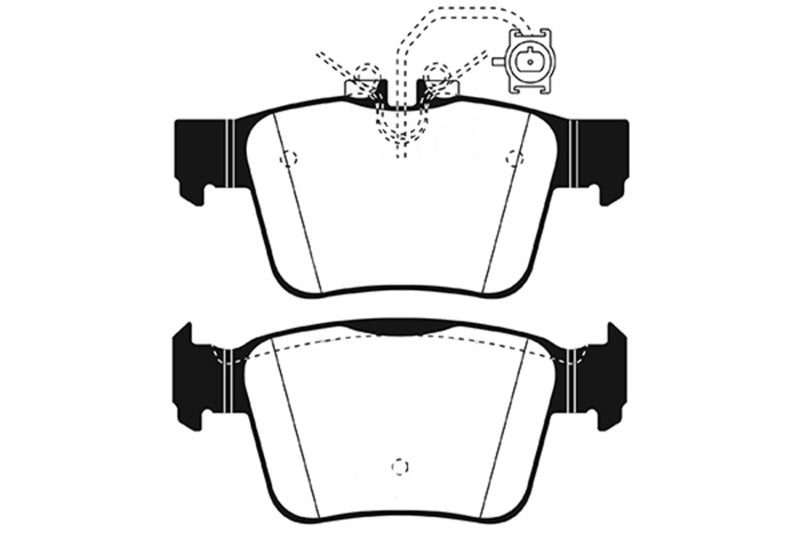 Load image into Gallery viewer, EBC 2017+ Alfa Romeo Giulia 2.0L Turbo Greenstuff Rear Brake Pads
