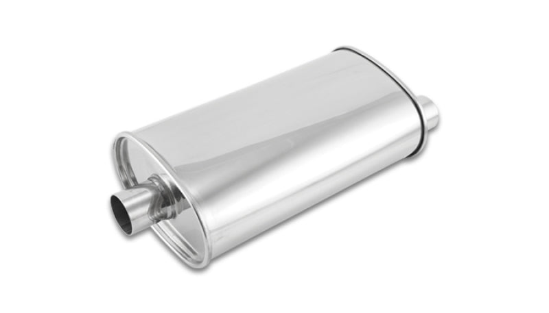 Load image into Gallery viewer, Vibrant StreetPower Oval Muffler - 2in Inlet/Dual Outlet (Center In - Offset Out)
