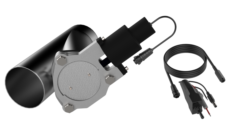 Load image into Gallery viewer, QTP 3.5in Bolt-On QTEC Electric Cutout Valve - Single
