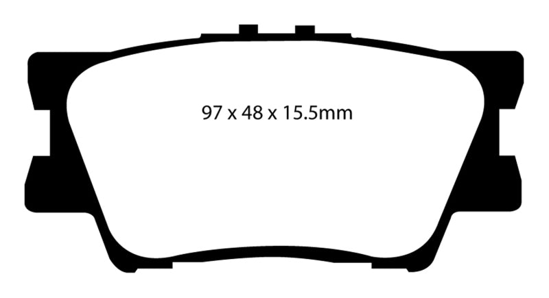 Load image into Gallery viewer, EBC 12-17 Toyota Camry 2.5L Yellowstuff Rear Brake Pads
