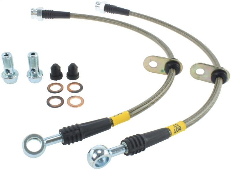 Load image into Gallery viewer, StopTech 06-12 Mitsubishi Eclipse Stainless Steel Rear Brake Lines
