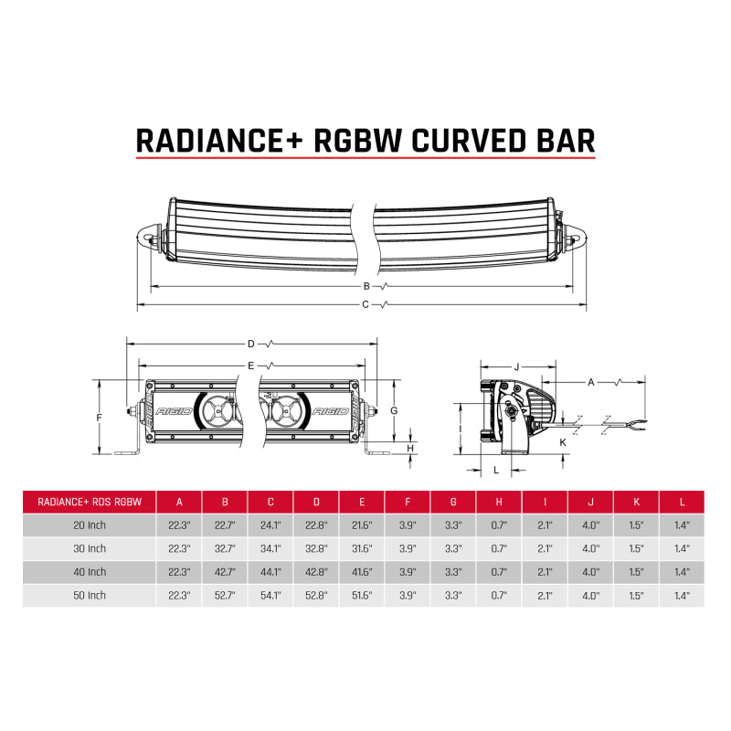 Load image into Gallery viewer, Rigid Industries Radiance+ Curved 40in. RGBW Light Bar
