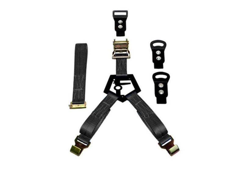 Load image into Gallery viewer, N-Fab Bed Mounted Rapid Tire Strap Universal - Gloss Black - Black Strap

