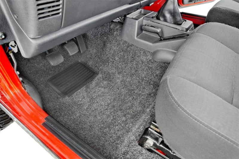 Load image into Gallery viewer, BedRug 76-95 Jeep CJ-7/YJ Front Kit 8pc Floor Kit (Incl Heat Shields)

